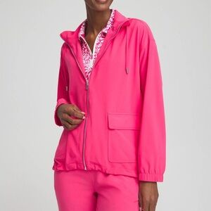 NWOT🩷Chico’s Zenergy® UPF Neema Bungee Hem Jacket Pink Size M